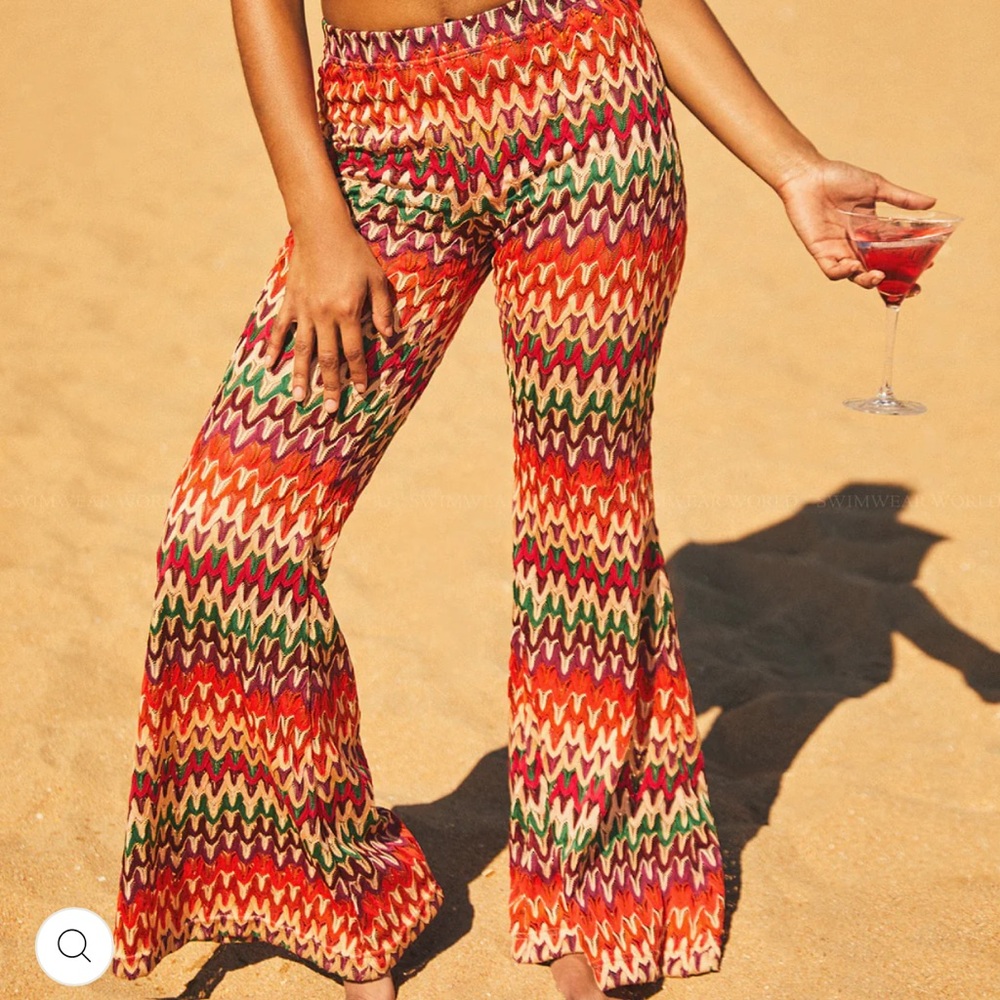 agua bendita monik crochet pants - beach, festival